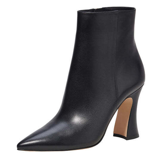 Coach Women's Carter Leather Bootie Ankle Boot, Black, 5.5