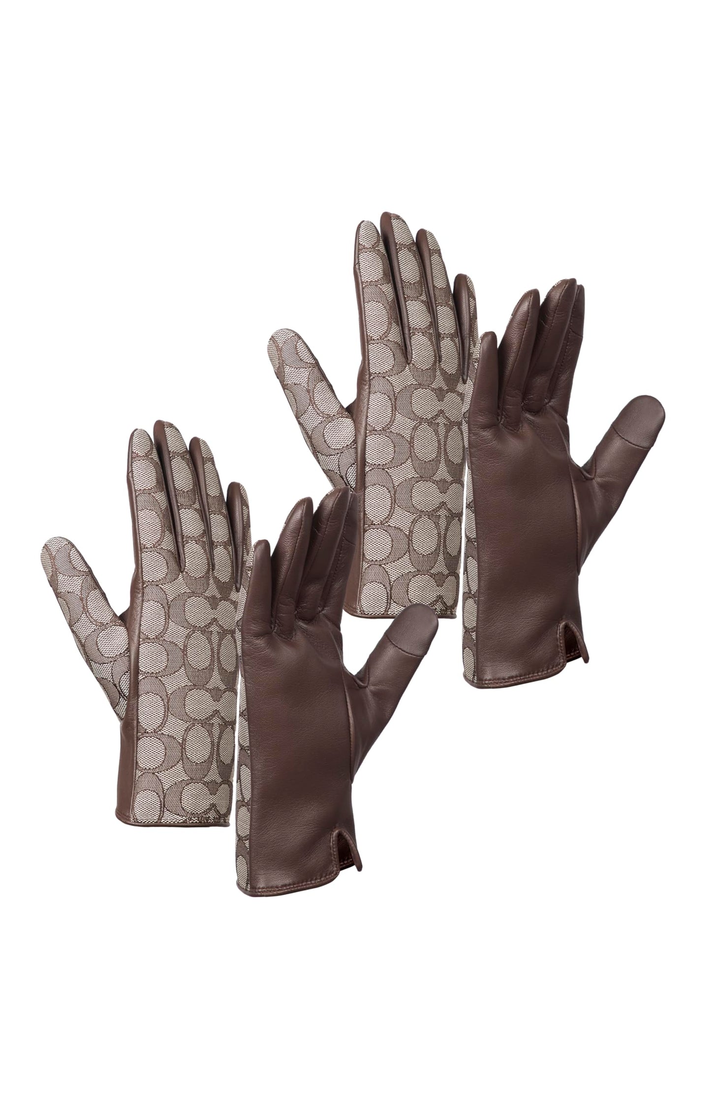 Coach SIGNATURE C LEATHER TECH GLOVE