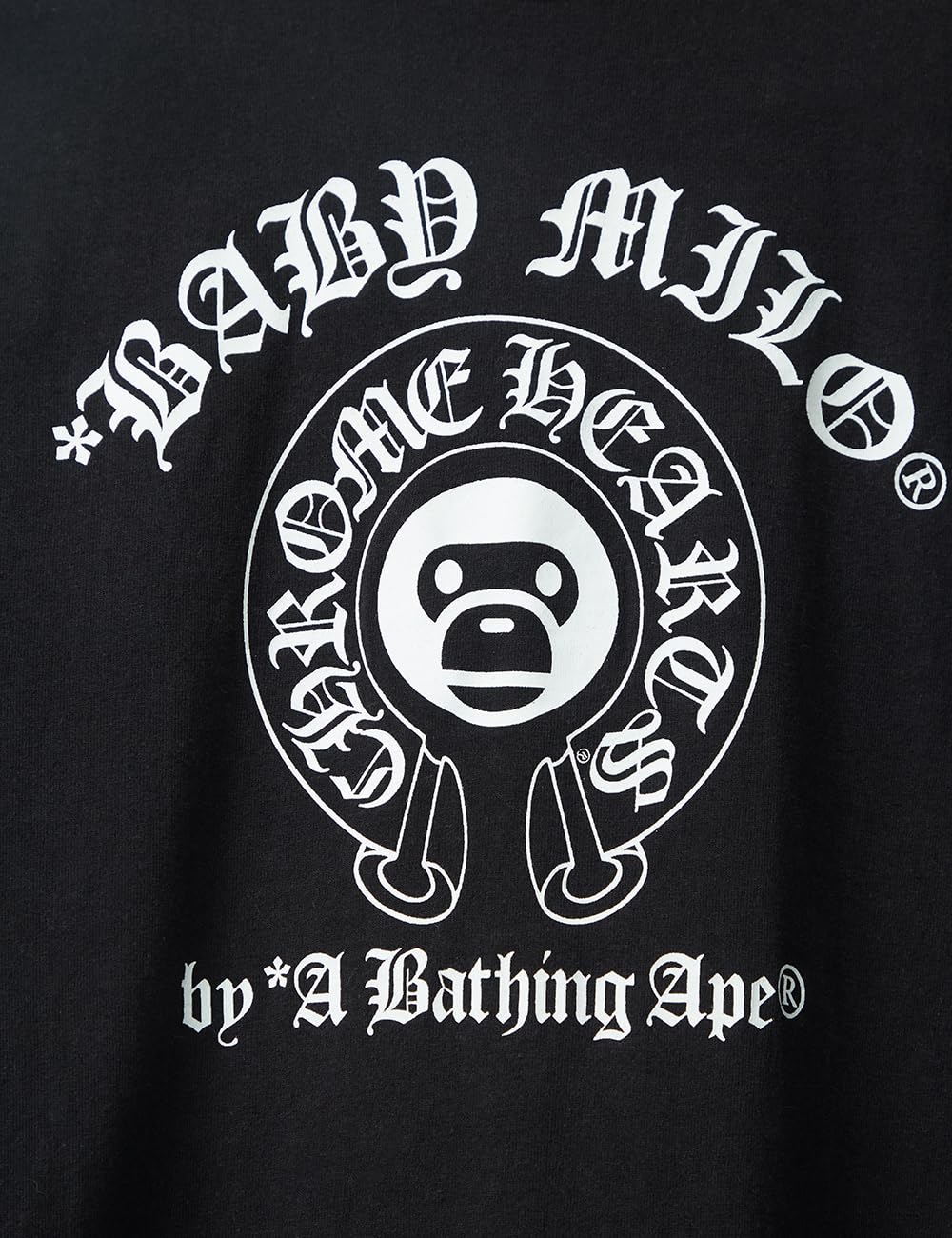 Bape, Pre-Loved Men's Chrome Hearts Baby Milo T-Shirt Black, X-Large, Black