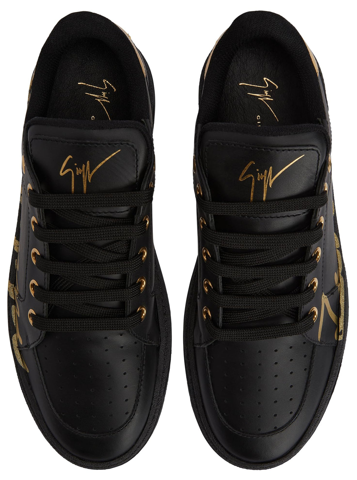 GZ94 Low Top Sneakers, 10, Black
