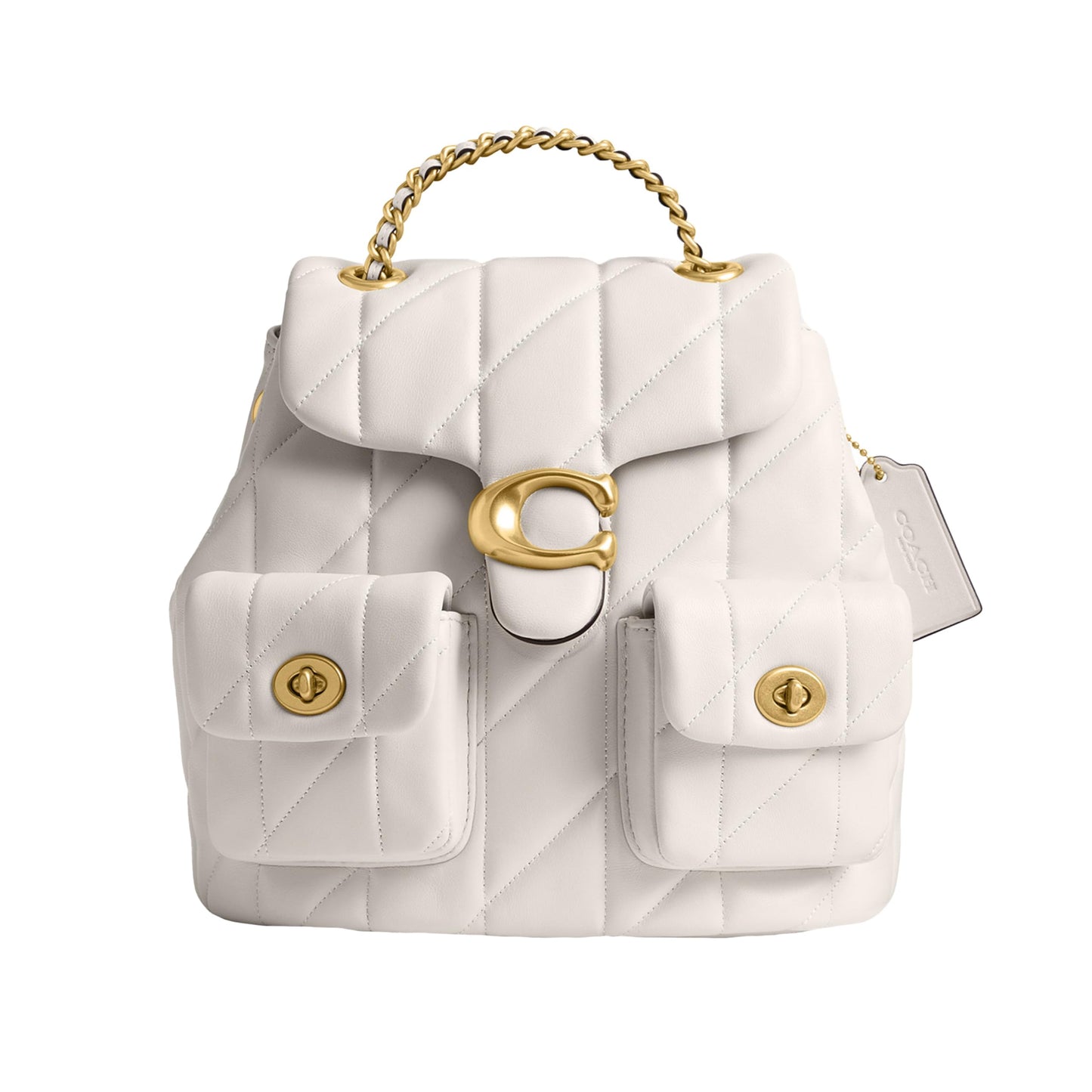 Coach Women's Tabby Backpack, Chalk, Large