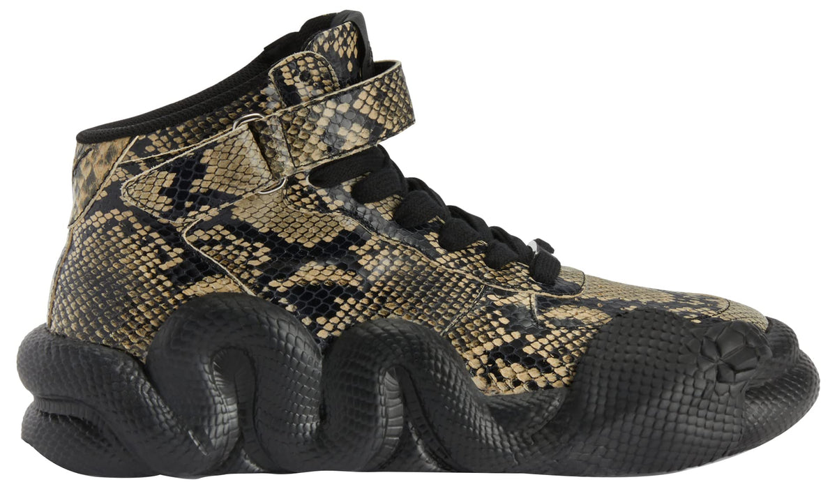 Giuseppe Zanotti, Cobra Mid-Top Sneakers Leather, 11, Black