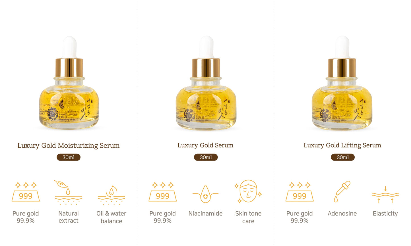 YEDAM YUN BIT Prime Luxury Gold Women Skin Care Set With Skin, Emulsion, Cream, Serum, Wrinkle Care Nourishing And Moisturizing, Calming Korea Cosmetics