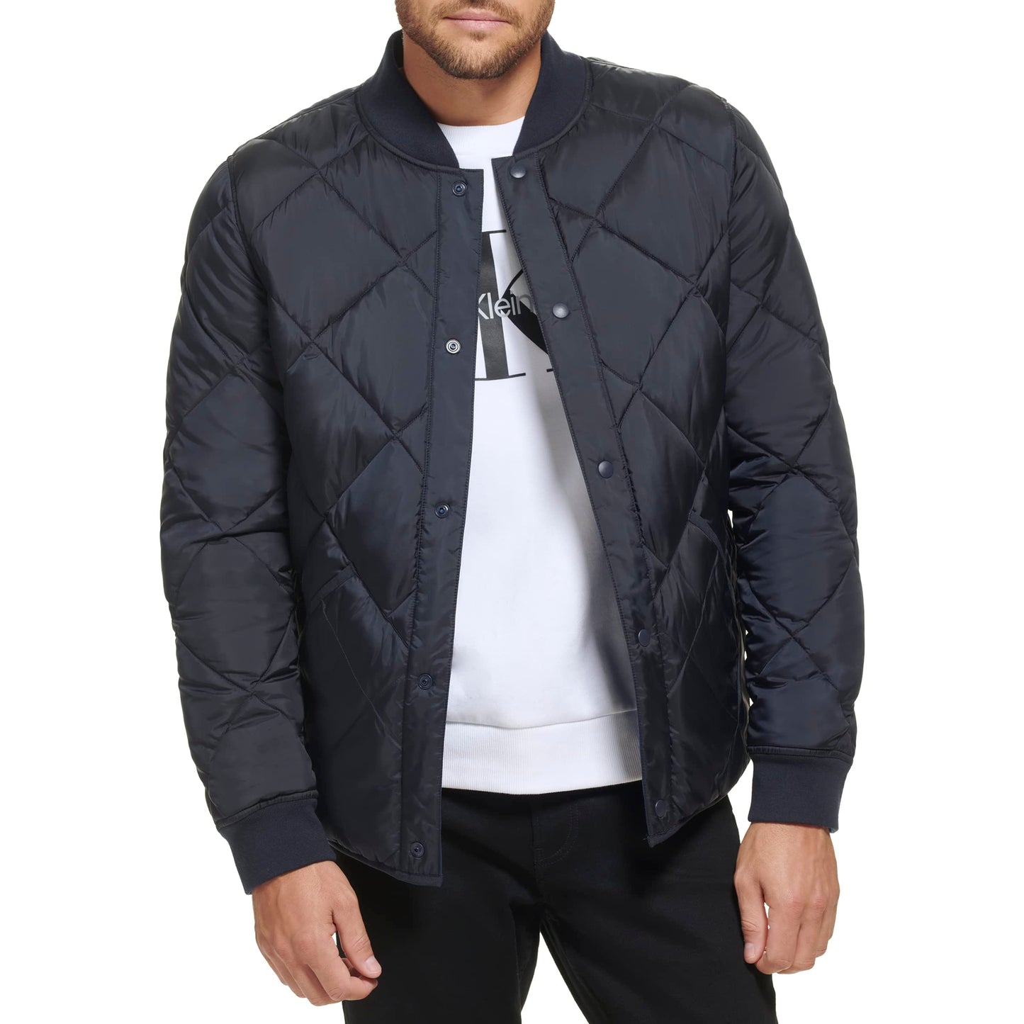 Calvin Klein mens OUTERWEAR Jacket,True Navy,Medium
