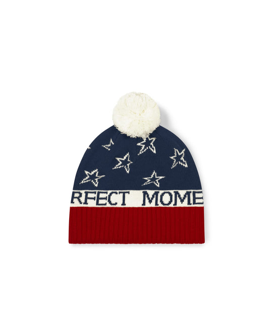 Perfect Moment, PM Star Beanie, Navy/Red