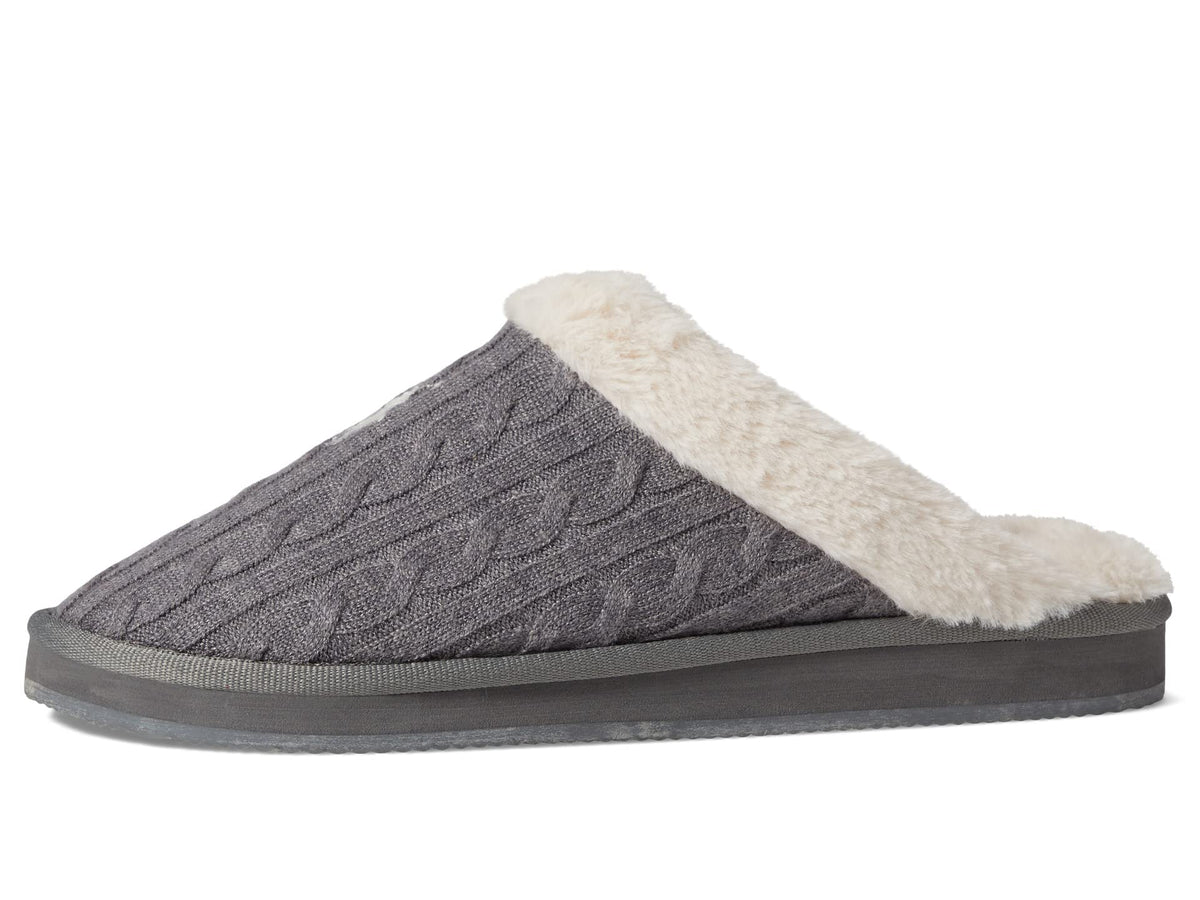 POLO RALPH LAUREN Kayleigh Scuff Slipper Charcoal 9 M