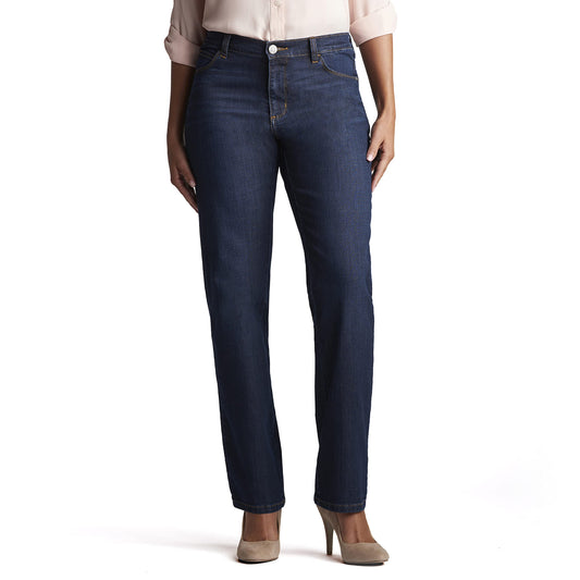 Lee Women's Relaxed Fit Straight Leg Jean, Verona, 14 Medium