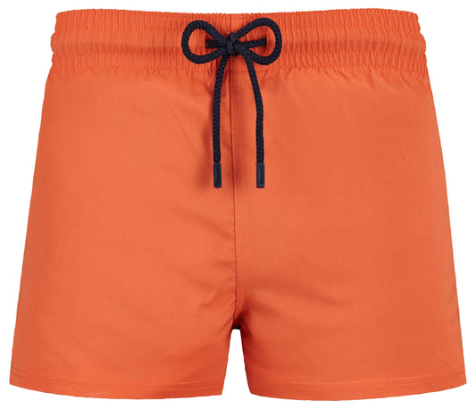 Men Swim Trunks Short And Fitted Stretch Solid Tomette,L