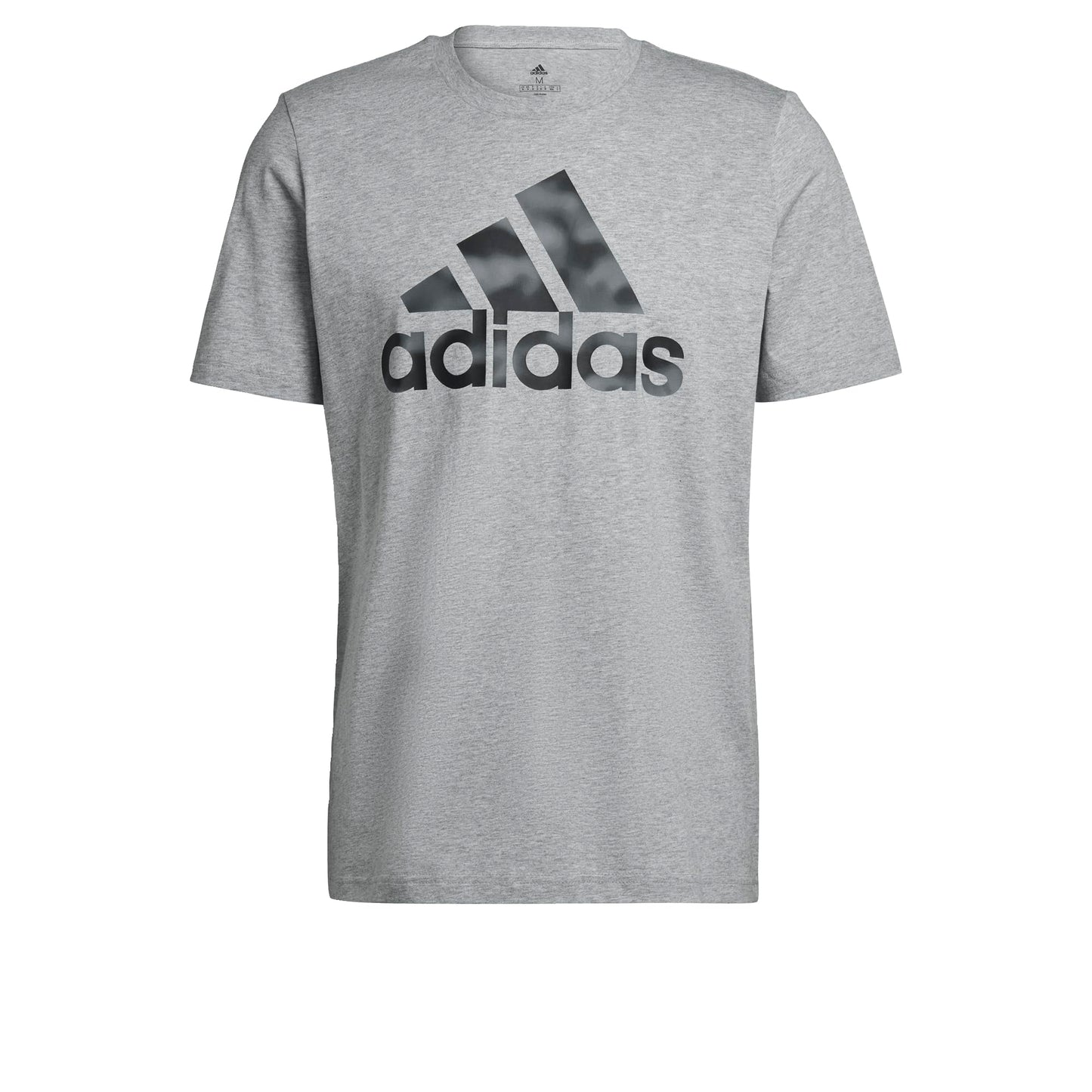 adidas Men's Essentials Camouflage Printed Tee, Medium Grey Heather