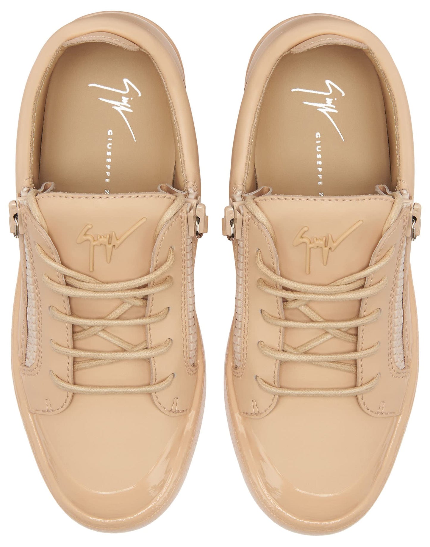 Giuseppe Zanotti, Frankie Low-Top Sneakers Leather, 8, Pink