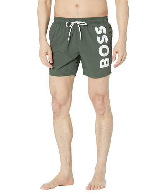 BOSS Octopus Swim Trunk Kale Green