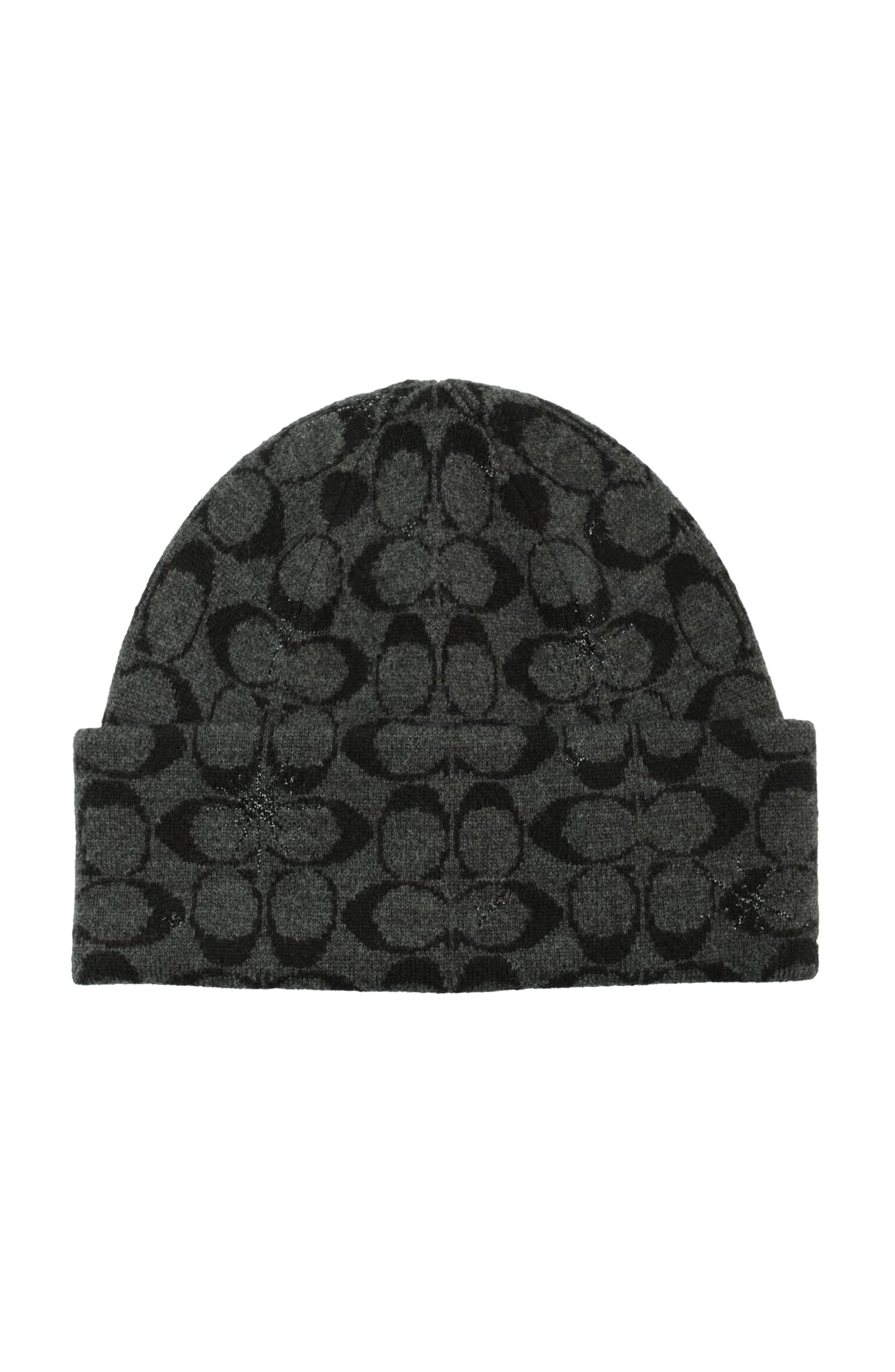 Coach Women's SIG C Star Beanie, Black, One Size