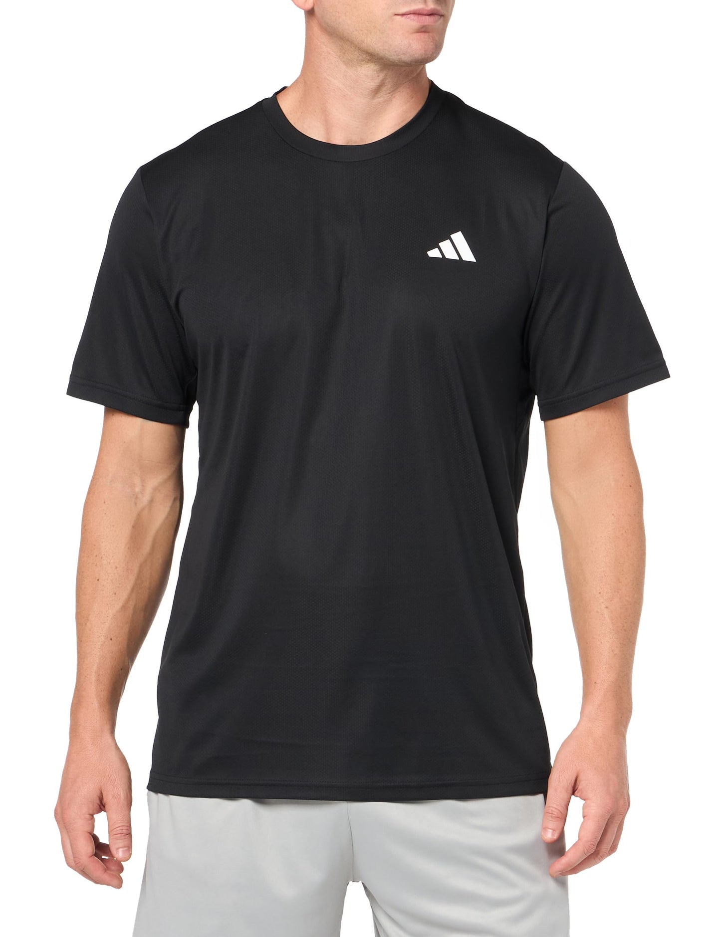adidas Men's Train Essentials T-Shirt, Black/White