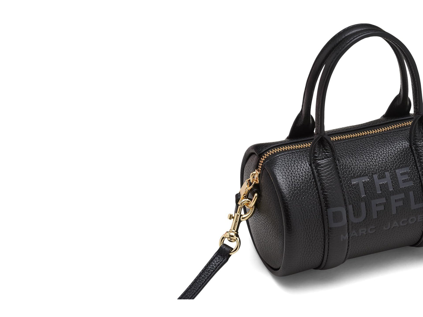 Marc Jacobs The Leather Mini Duffle Bag, Black
