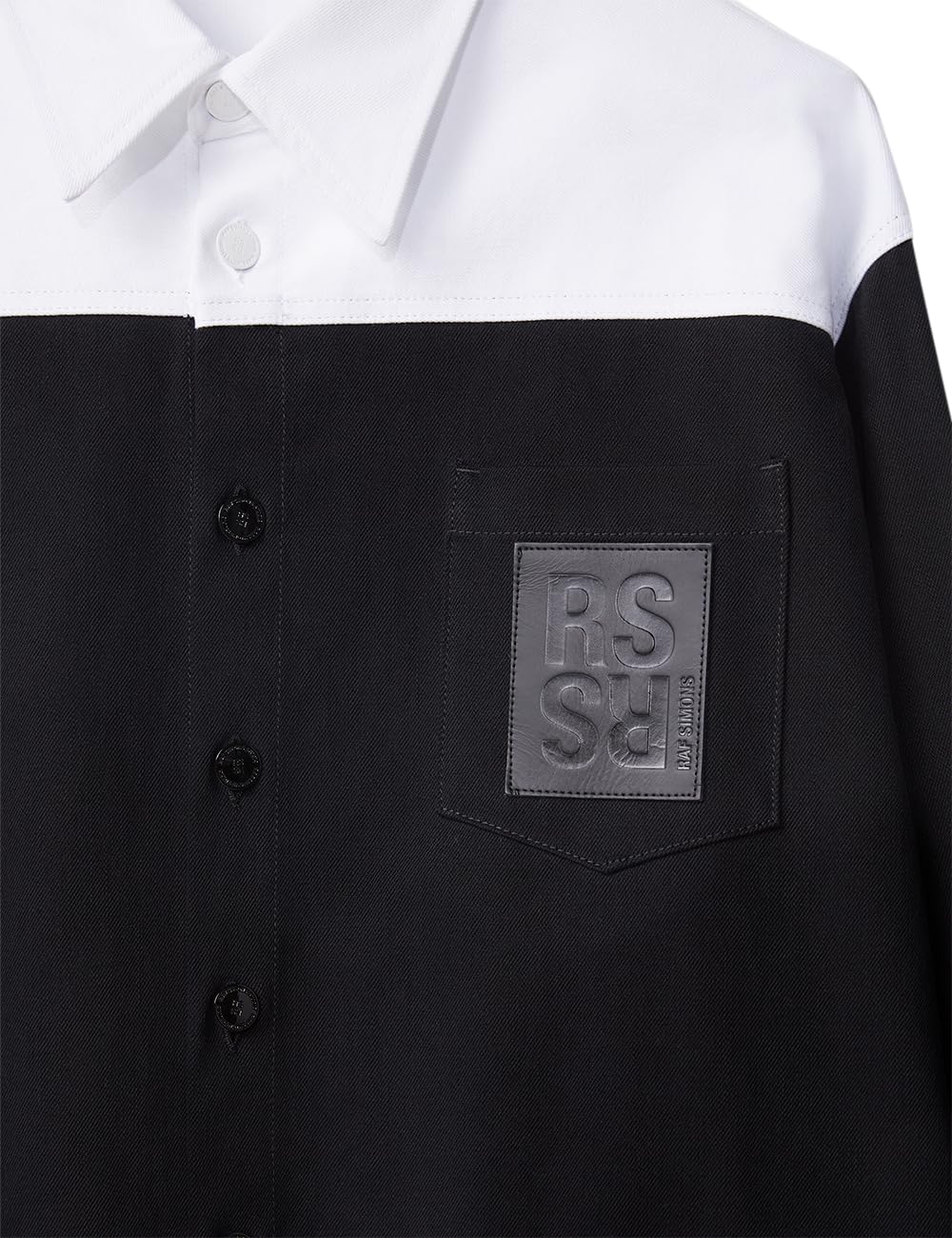 Raf Simons, Pre-loved Men's Oversized RS Bicolor Denim, Large, Black