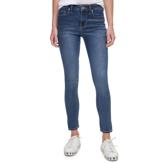 DKNY Women's Stretchy Skinny Jeans, DEEP INDIG, 28