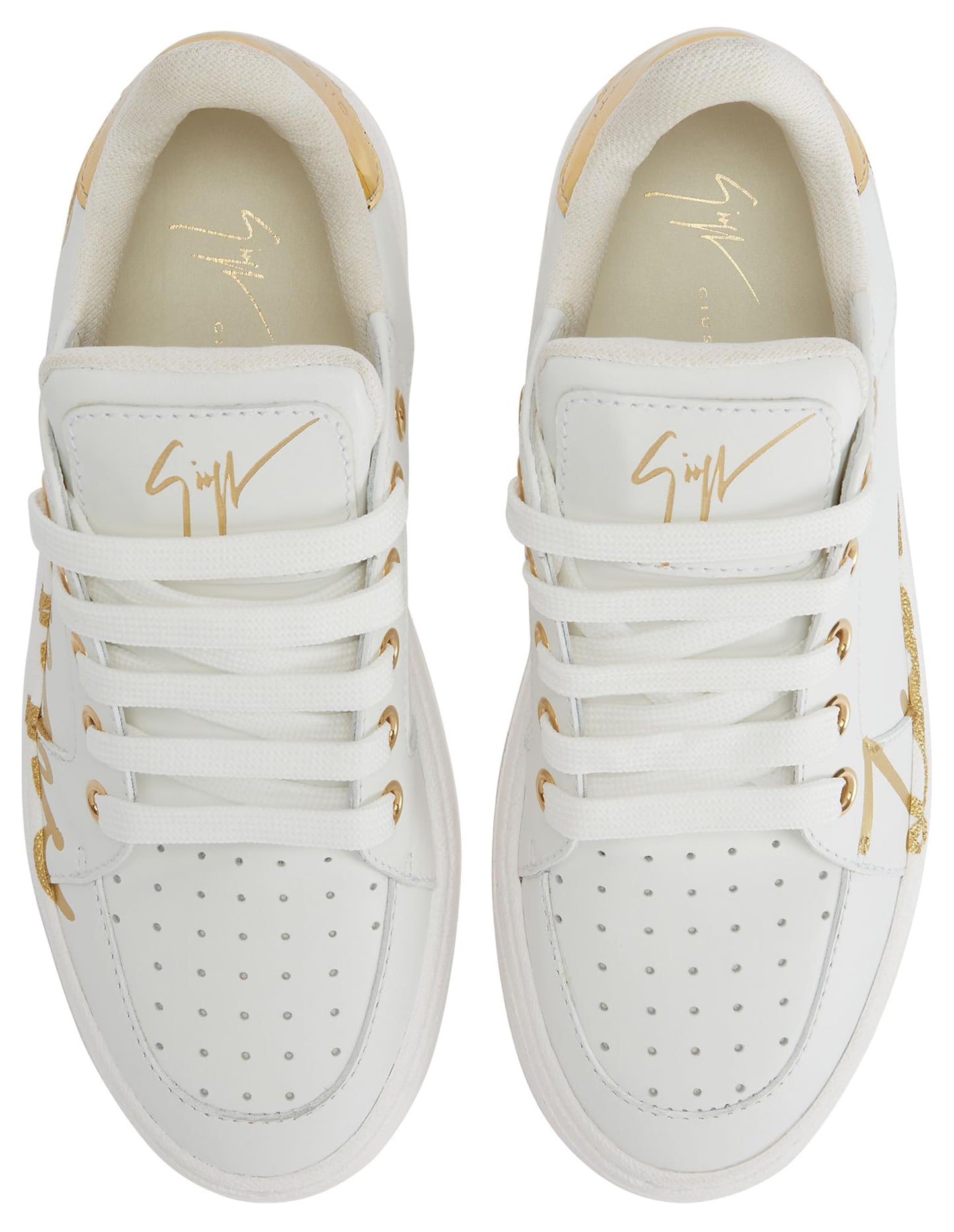 GZ94 Low Top Sneakers, 8, White
