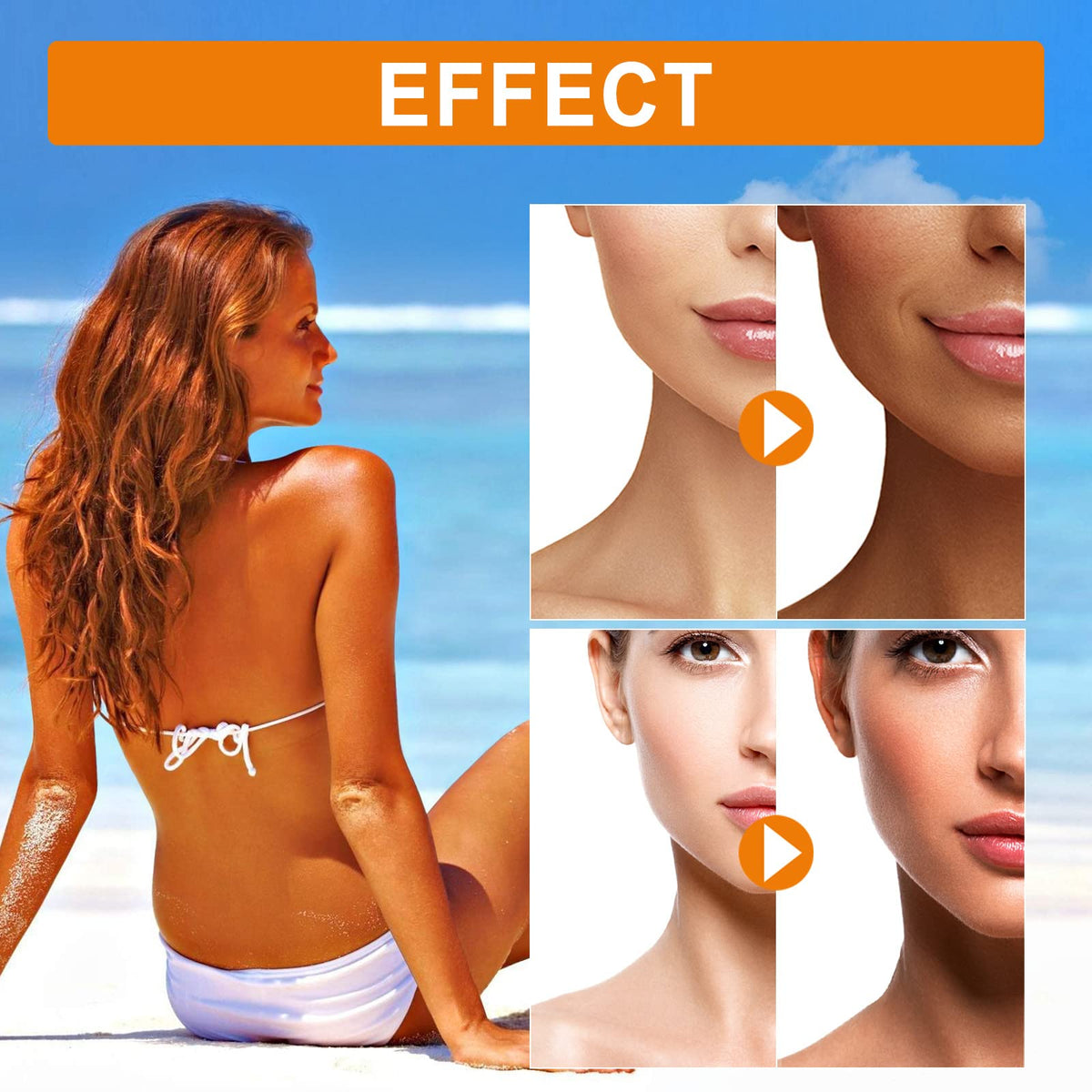 2Pcs Luxury Intensive Tanning Gel, Intensive Tanning Luxe Gel, Natural Tanning Accelerator Cream Gel,Tanning Cream for Sunbeds & Outdoor Sun 5oz/pcs