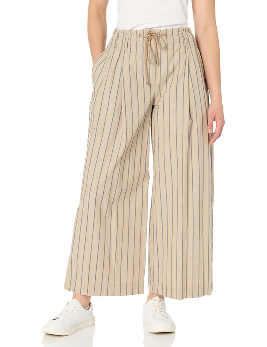 Nautica Women's Stripe Wide Leg Pants, Rope Multi