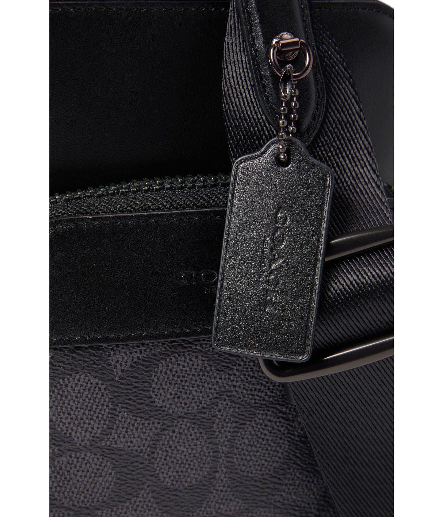 COACH Mens Gotham Slingback 13 in Signature, Charcoal