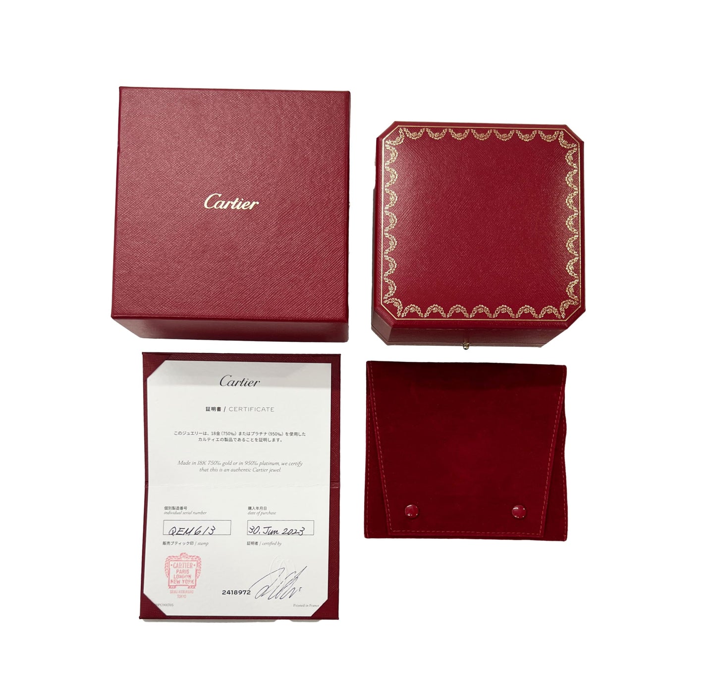 Cartier, Pre-Loved Love Bracelet, 16 cm, White Gold