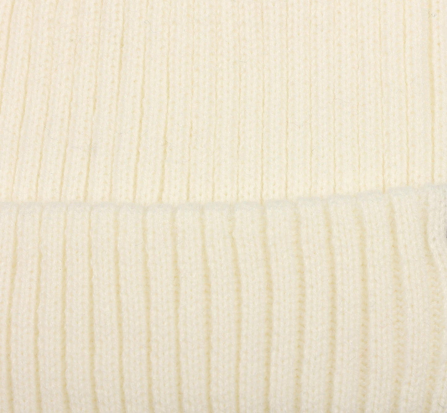 Tommy Hilfiger Women's Rib Cuff Hat, Ecru, One Size