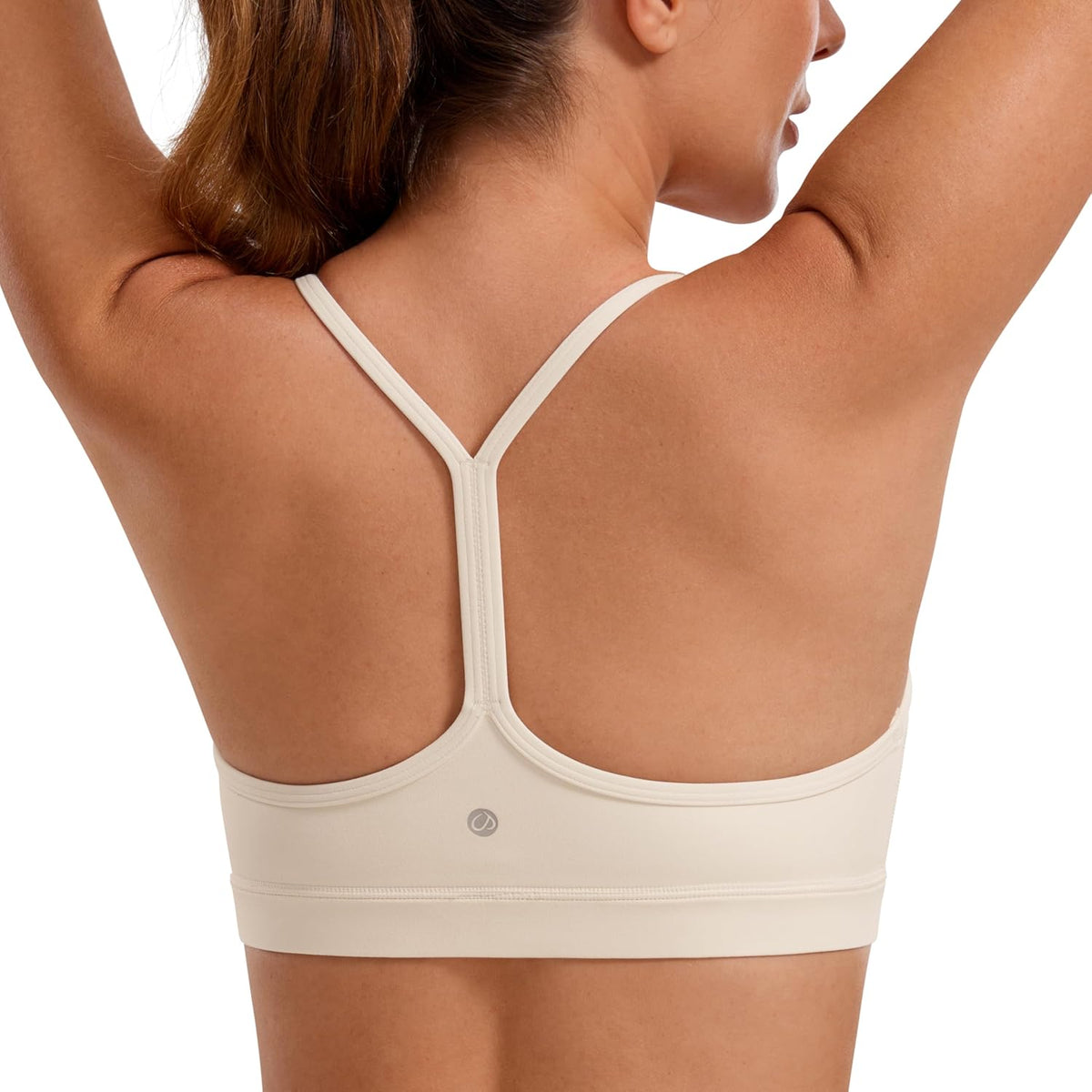 Women's Y-Back Sports Bra Padded Racerback Low Impact Workout Top