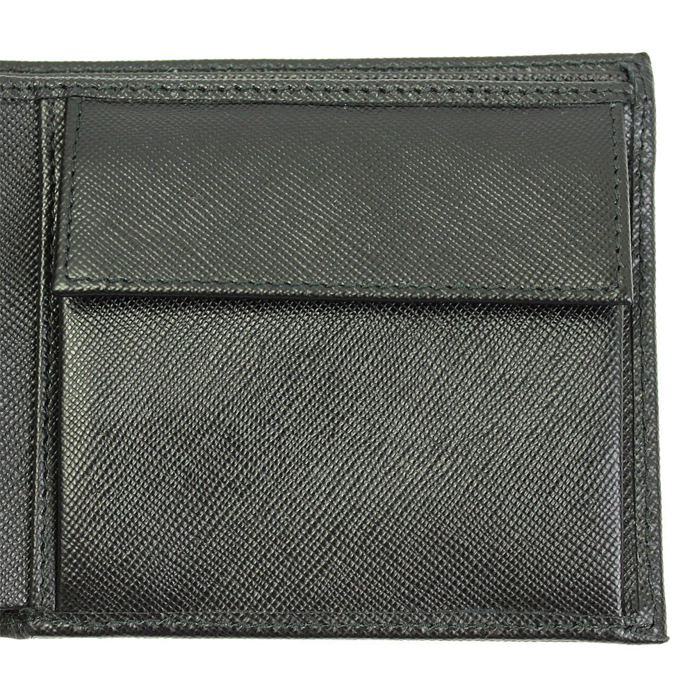 Prada Mens Black Saffiano Leather Bi-fold Wallet 2m0738 Nero