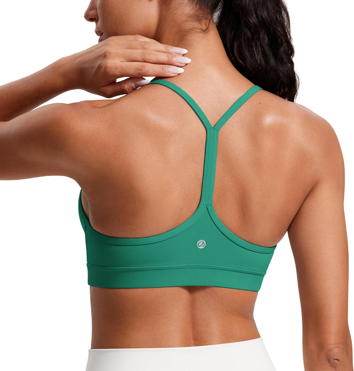 Women's Y-Back Sports Bra Padded Racerback Low Impact Workout Top
