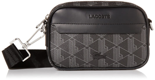 Lacoste mens Blend Concept Reporter Bag Cross Body, Black, ONE US