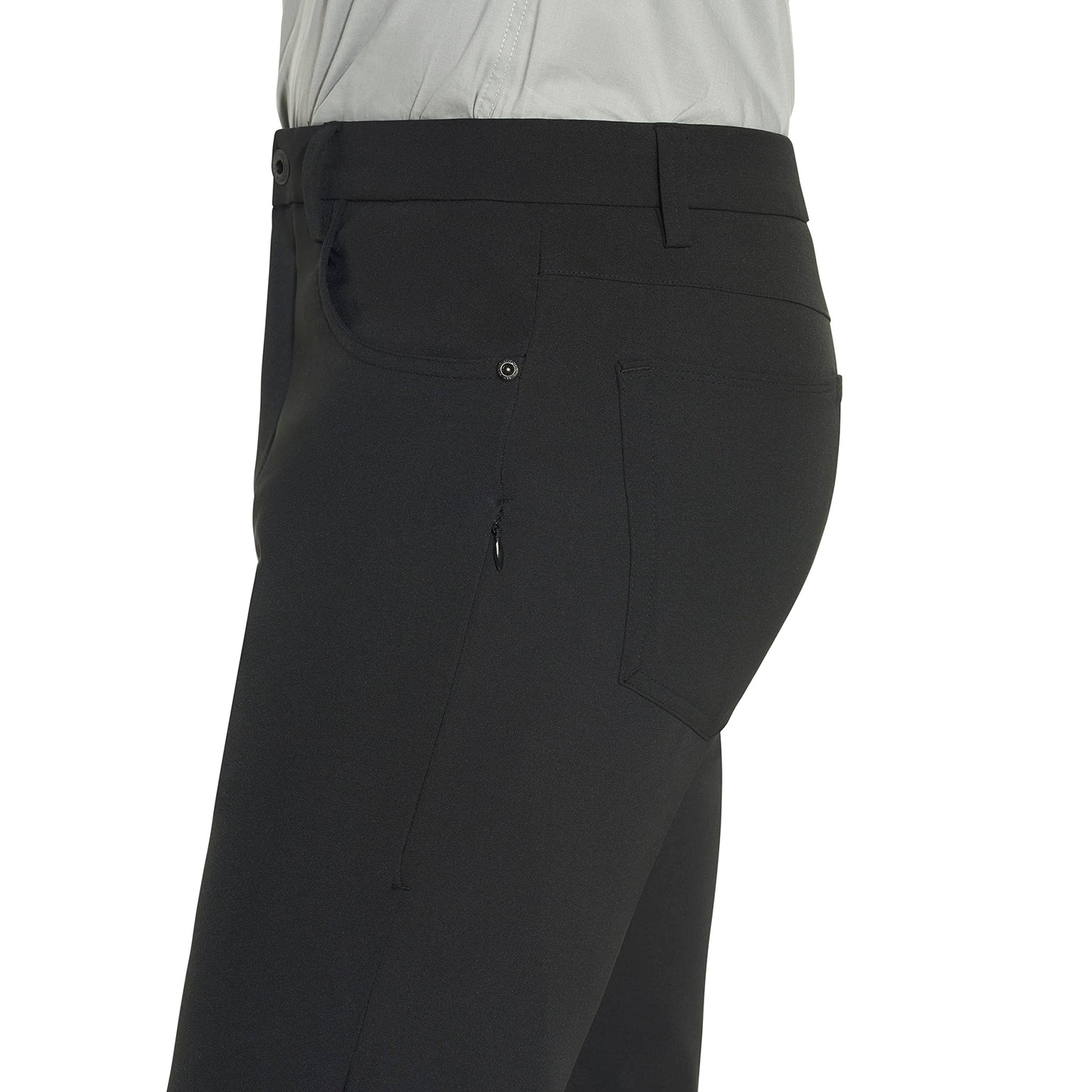 Van Heusen Men's Slim Fit Flex 4-Way Stretch Tech Pant, Black, 36W x 32L