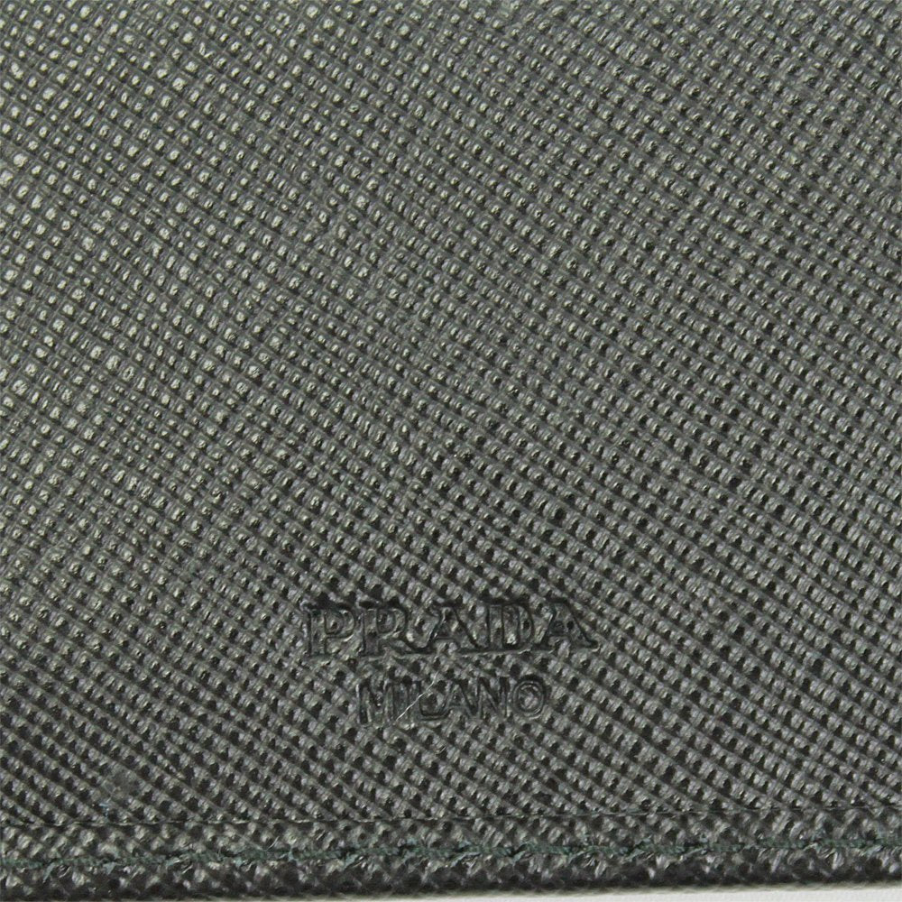 Prada Mens Black Saffiano Leather Bi-fold Wallet 2m0738 Nero
