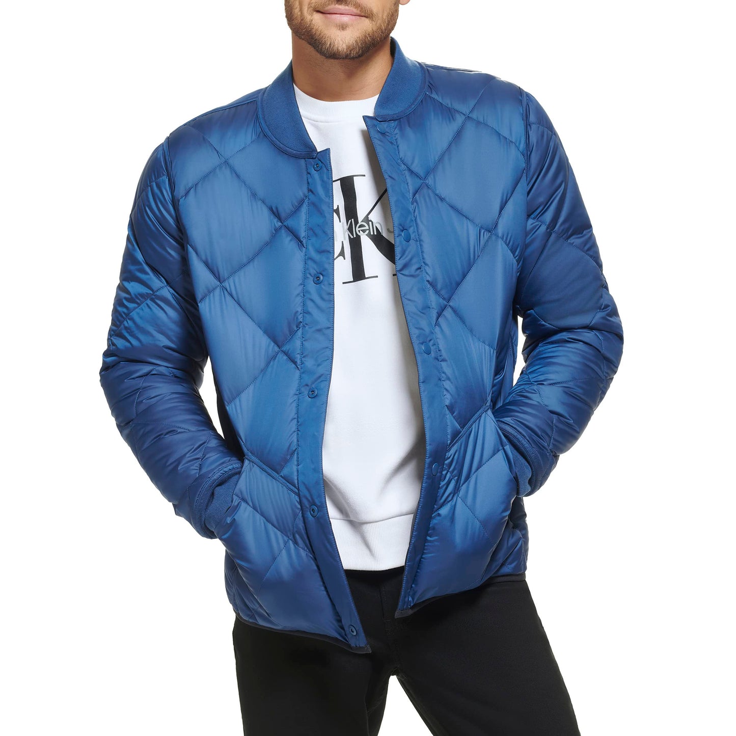 Calvin Klein mens OUTERWEAR Jacket,True Navy,Medium