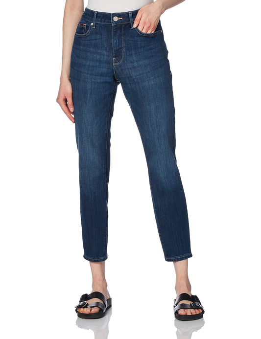 Tommy Hilfiger Womens Skinny Jeans- Mid-Rise for Classic Summer Staple in Any Wardrobe Mid Rise, Timor Wash, 31 US
