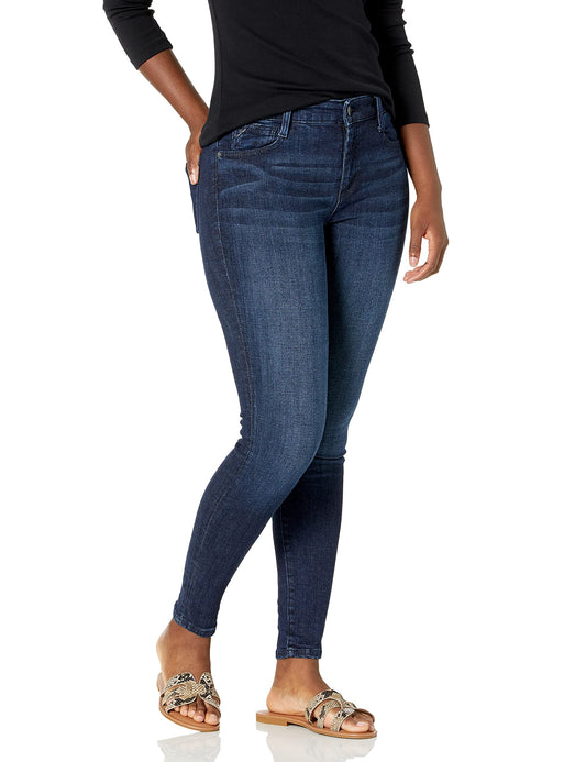 Nautica Women's Mid-Rise Skinny Jeans, Dark Wash, 10