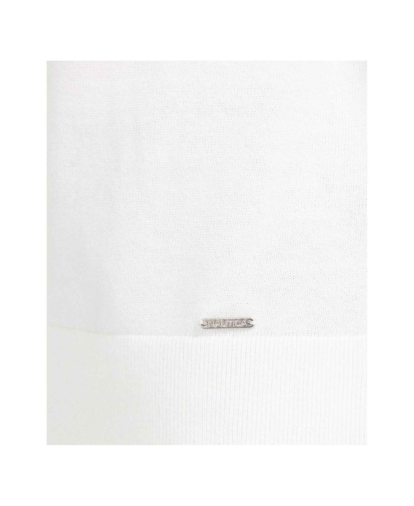 Nautica Women's Classic Soft Cotton Boat Neck Sweater, Marshmallow, Small