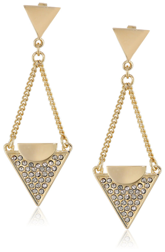 PHUN by Paige Novick Lola Collection Triangle Chain Drop Earrings