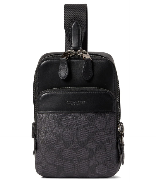 COACH Mens Gotham Slingback 13 in Signature, Charcoal