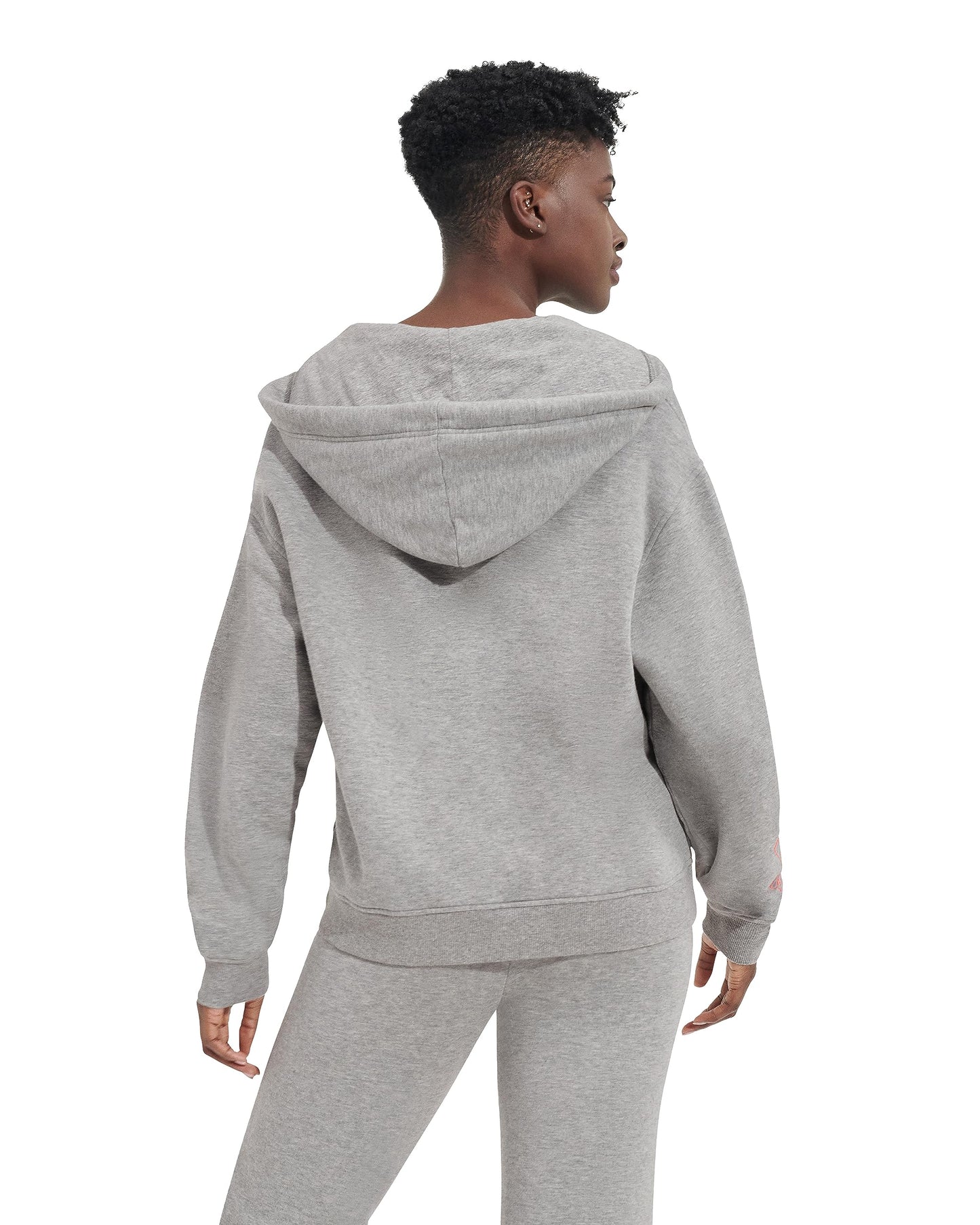 UGG Women's Adryann Hoodie Sweater, Grey Heather, XL