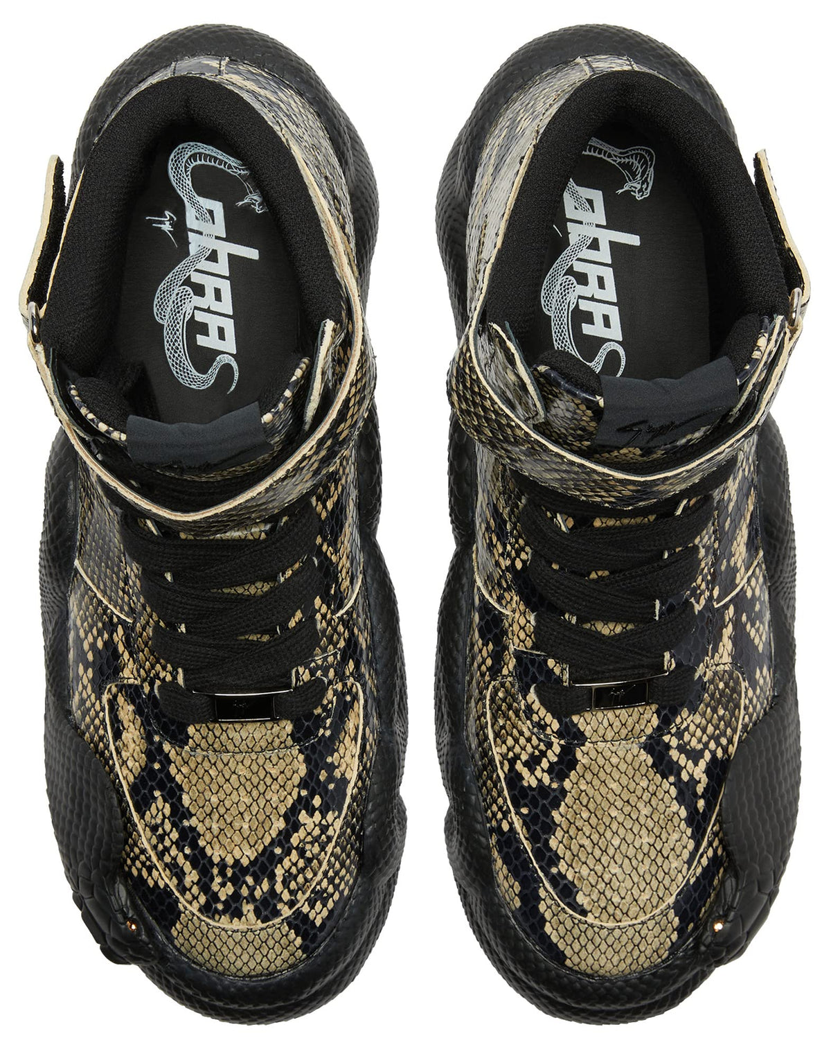 Giuseppe Zanotti, Cobra Mid-Top Sneakers Leather, 11, Black