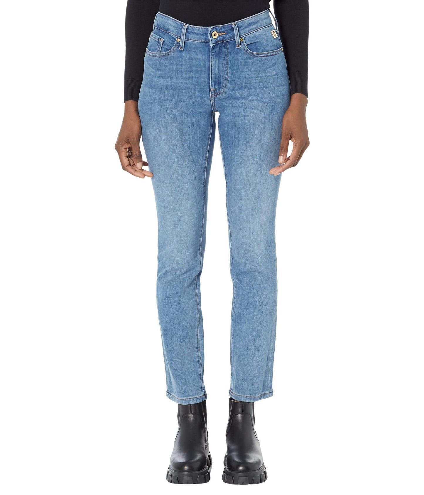Tommy Hilfiger womens Tribeca Straight Denim Jeans, Enchant Wash, 10 US