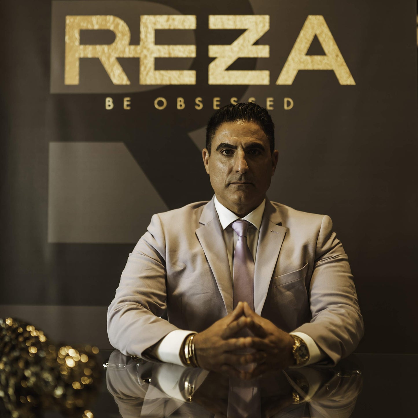 Reza King of Wax: Luxury Styling Hair Cream, Long Lasting Hold, Shiny Finish, Sulfate Free, Paraben Free for Men, 1.7 Fl. Oz.
