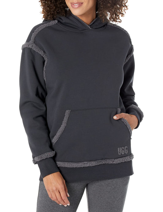 UGG Women's Joanne Bonded Fleece Hoodie Sweatshirt, Ink, M