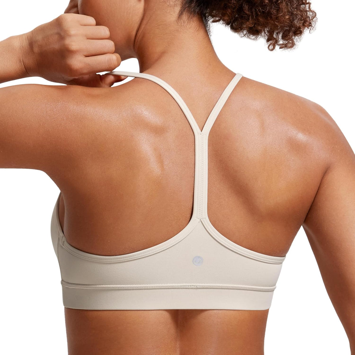 Women's Y-Back Sports Bra Padded Racerback Low Impact Workout Top