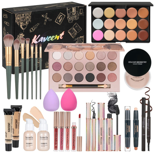 Makeup Sets Teens Makeup Kit for Women Full Kit Makeup Kits for Women Gift Eyeshadow Palette Concealer Palette Foundation Makeup Powder Makeup Kit for Teenagers