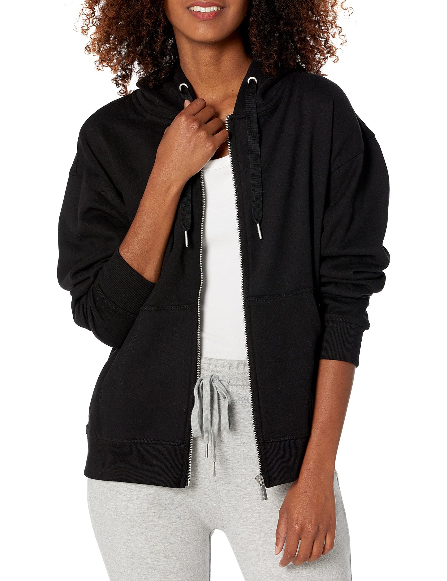 Calvin Klein Performance Women's Eco Fleece Hoodie, Black, Small