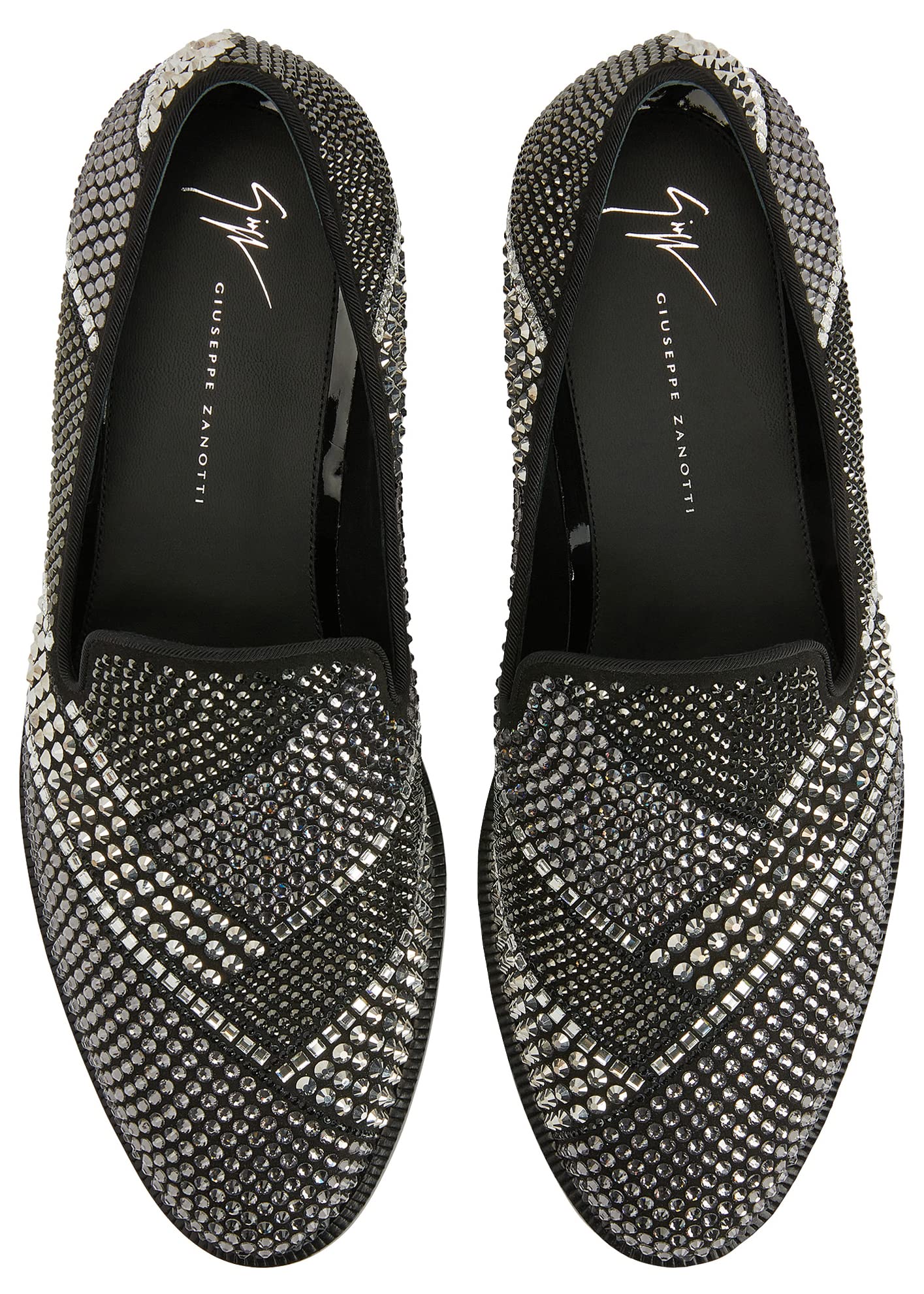 Giuseppe Zanotti, Raimond Loafers Fabric, 9.5, Black