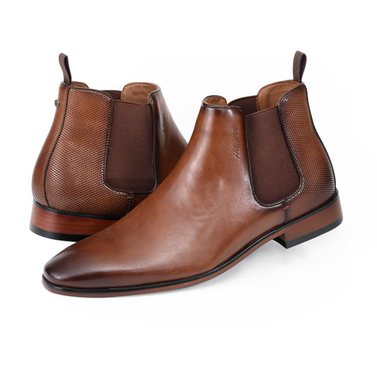 Tommy Hilfiger Mens Sesame Boot Medium Brown Burnished 9M