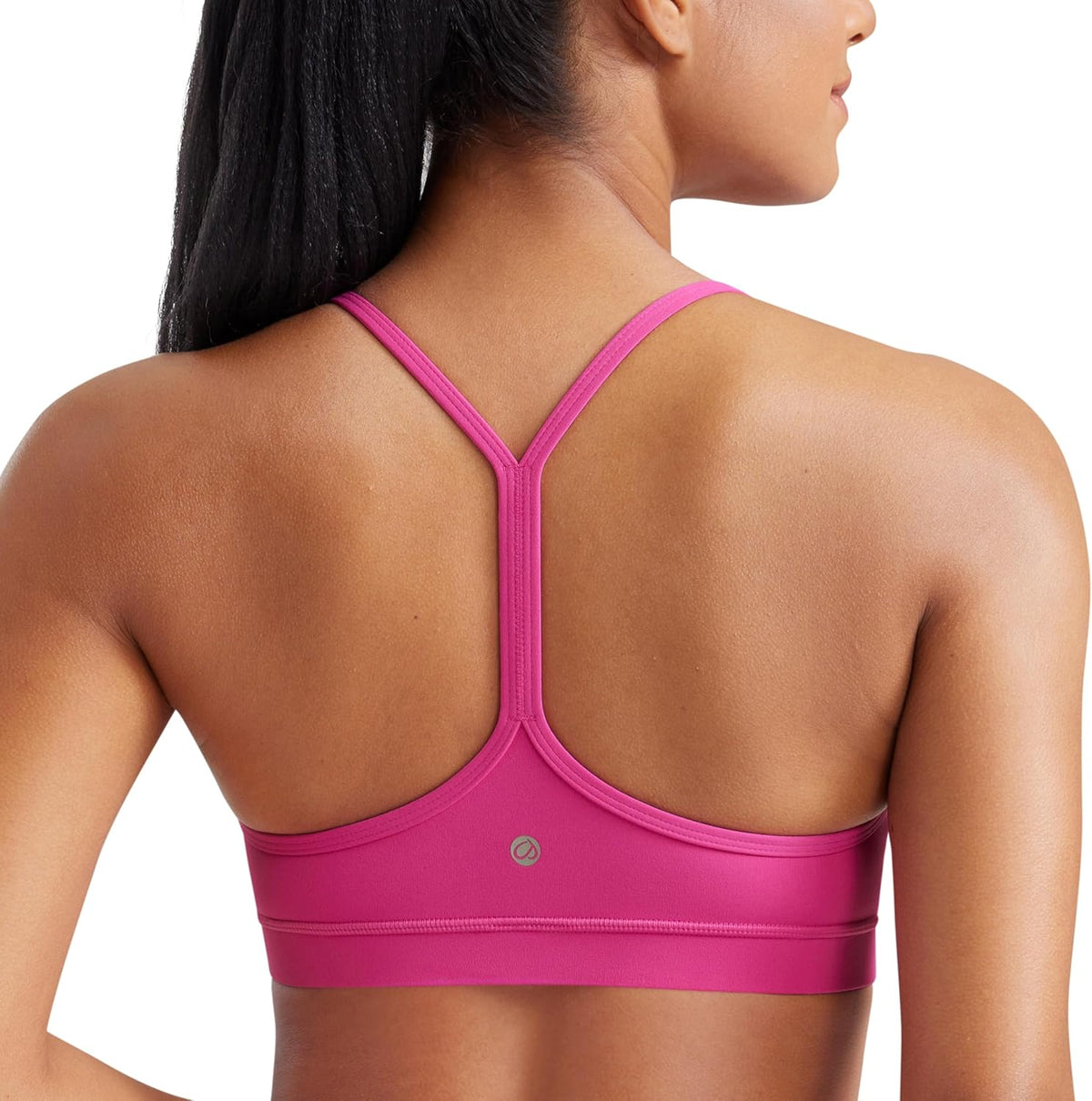 Women's Y-Back Sports Bra Padded Racerback Low Impact Workout Top