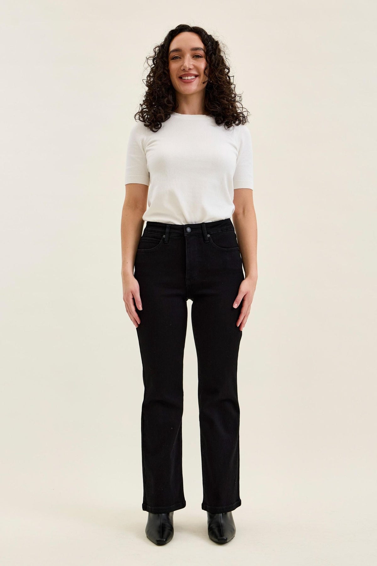 Judy Blue High Waist Tummy Control Classic Black Bootcut Jeans - Petite 29"